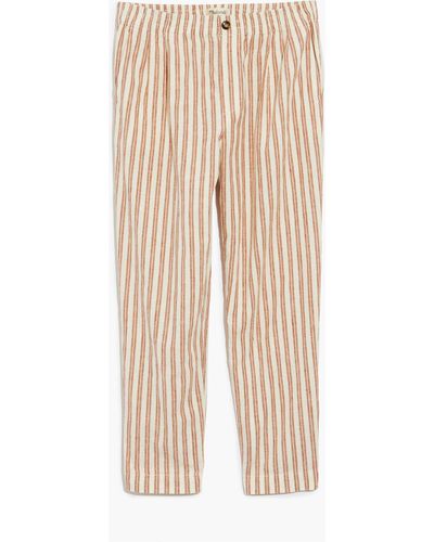 MW Linen-cotton Track Trousers - Natural