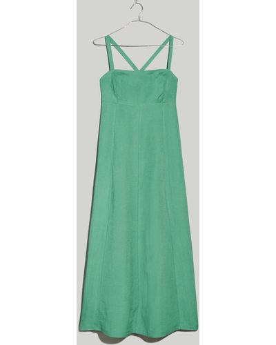 MW Tie-back Cami Midi Dress - Green
