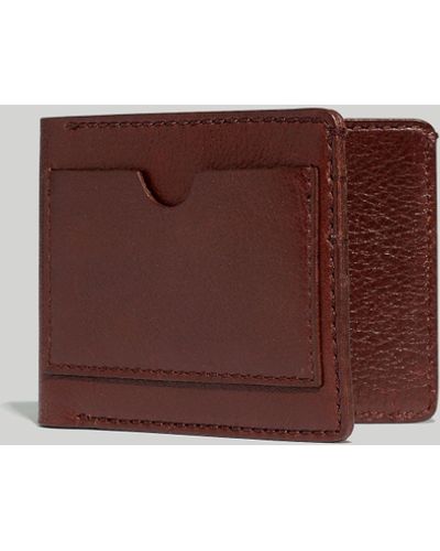 MW Leather Billfold Wallet - Brown