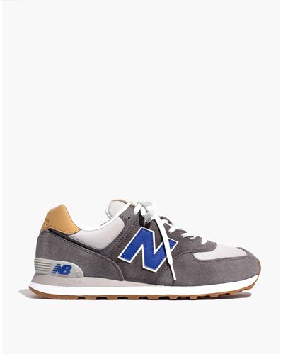 MW New Balance® Leather 574 Core Trainers - Blue