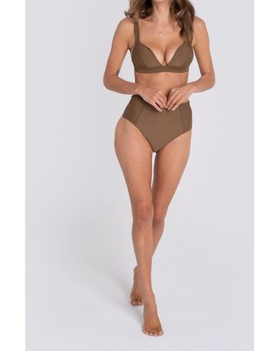 MW Galamaar® Neeve Contour Bikini Top - Brown