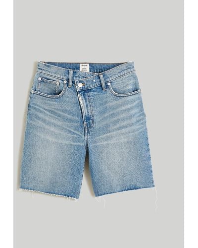 MW Madewell X Molly Dickson Crossover Baggy Jean Shorts - Blue