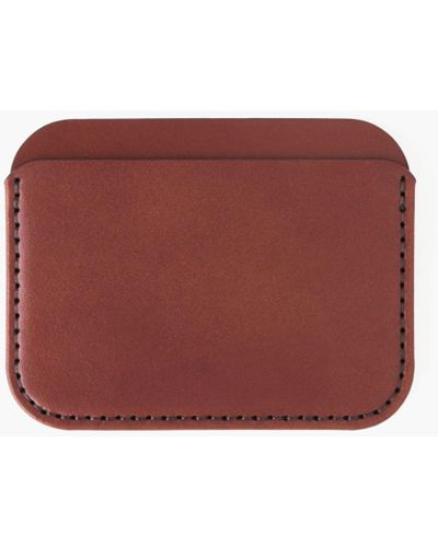 MW Makr Leather Round Luxe Wallet - Purple