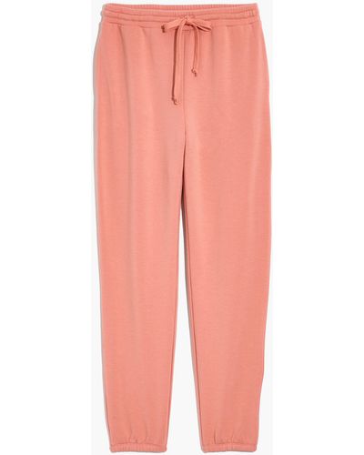 MW Petite Superbrushed Easygoing Joggers - Pink