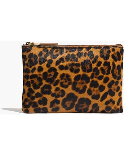 MW The Leather Pouch Clutch - Brown
