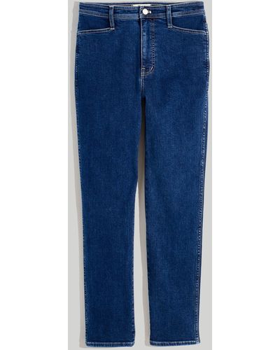 MW High-rise Slim Straight Jeans - Blue