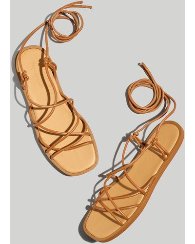 MW The Soraya Lace-up Sandal - Metallic