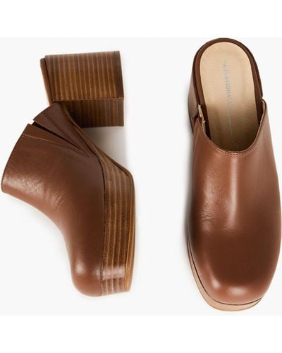 MW Intentionally Blank Facts Clogs - Brown
