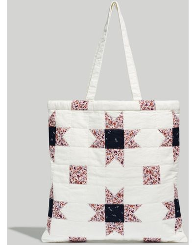 MW The Patchwork Quilt Tote Bag - Grey