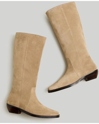 MW The Antoine Tall Boot With Extended Calf - Natural