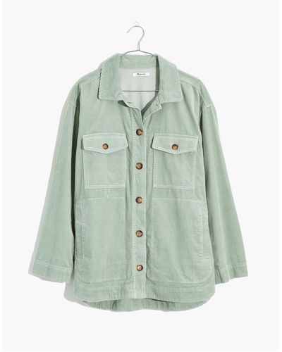 MW Plus Corduroy Yorkway Shirt-jacket - Green