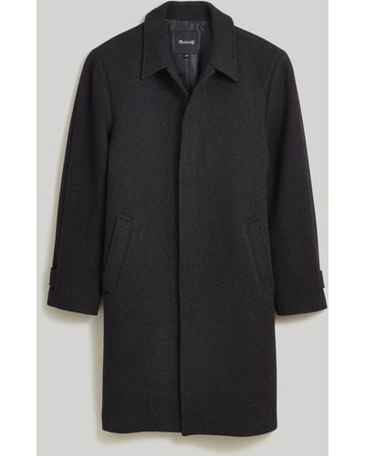 MW Button-front Topcoat - Black