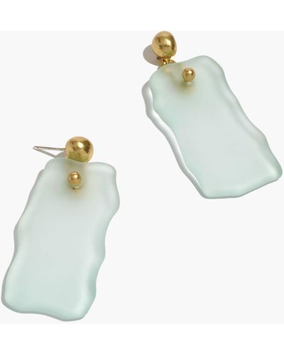 MW Madewell X Cled® Upcycled Glass Takeout Statement Earrings - White