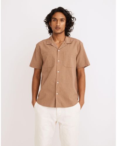 MW Crinkle Cotton Easy Short-sleeve Shirt - Multicolour
