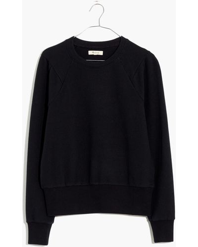 MW Puff-sleeve Raglan Sweatshirt - Black