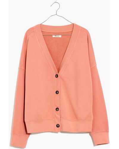 MW (re)sourced Cotton Cardigan Sweatshirt - Pink