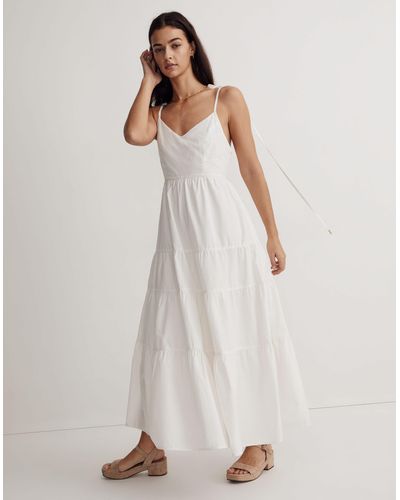 MW Sidonie Poplin Maxi Dress - White