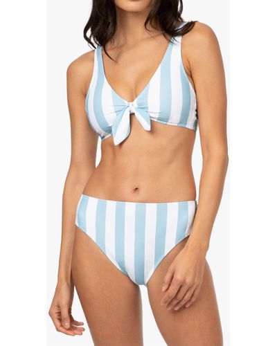 MW Livelytm Plunge Bralette Bikini Top - Blue