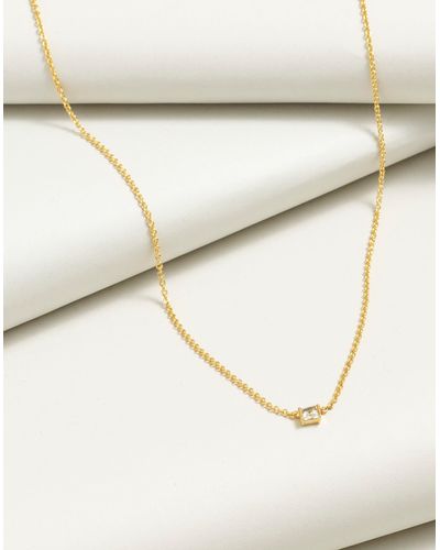 MW Demi-fine Birthstone Chain Necklace - Natural
