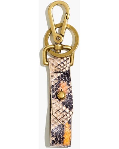 MW Front Door Key Fob: Snake Embossed Edition - White
