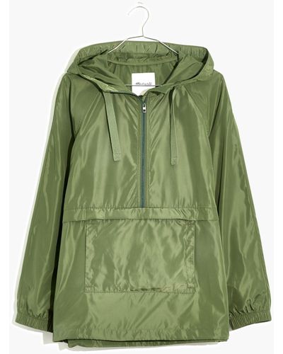 MW (re)sourced Raincheck Packable Popover Raincoat - Green