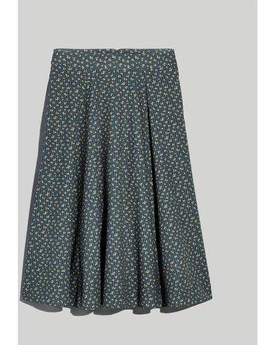 MW Plus Cotton Voile Maxi Skirt - Green