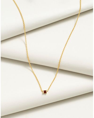 MW Demi-fine Birthstone Chain Necklace - Metallic
