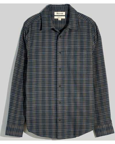 MW Double-weave Perfect Long-sleeve Shirt - Grey