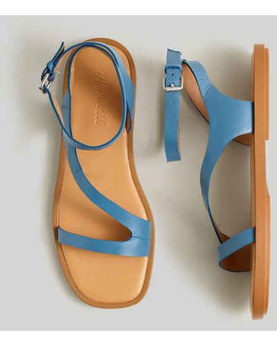 MW The Mabel Asymmetric-strap Sandal - Blue