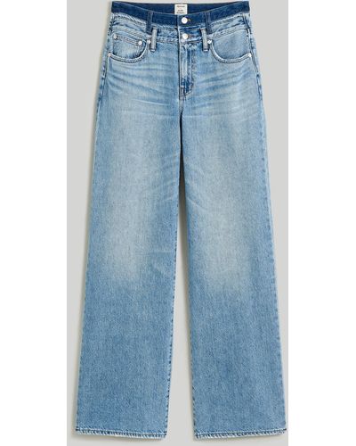 MW Madewell X Molly Dickson Double-waistband Straight Jeans - Blue