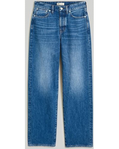 MW Plus Curvy Low-slung Straight Jeans - Blue