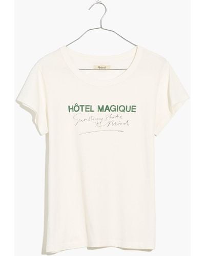 MW Madewell X Hôtel Magique Sunshine State Of Mind Perfect Vintage Tee - White