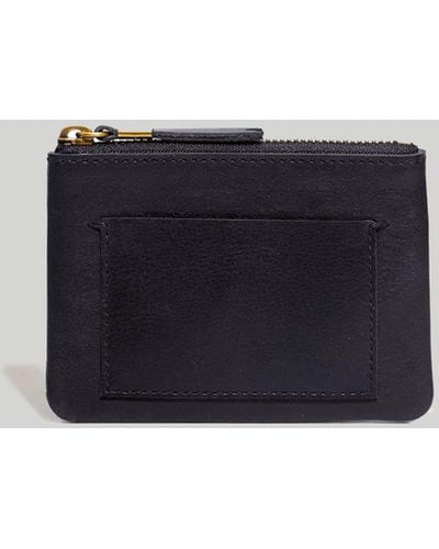 MW The Leather Pocket Pouch Wallet - Blue