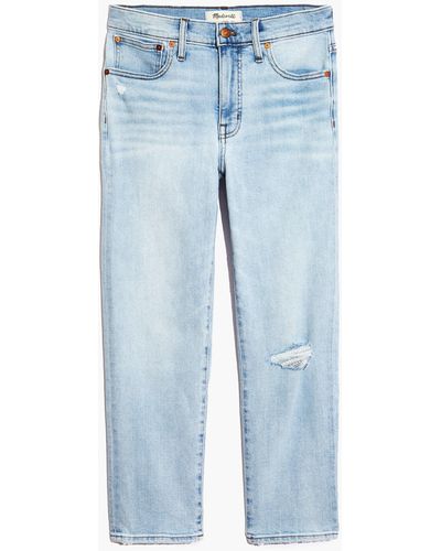 MW Tall Mid-rise Classic Straight Jeans - White