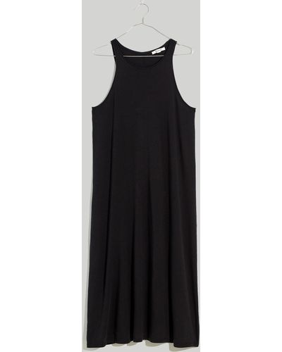 MW Plus Softfade Cotton Cover-up Tank Dress - Black