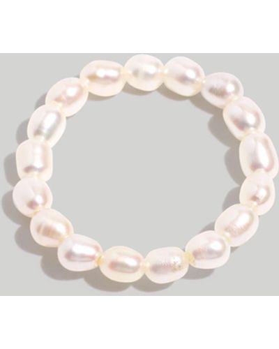MW Pearl Beaded Ring - White