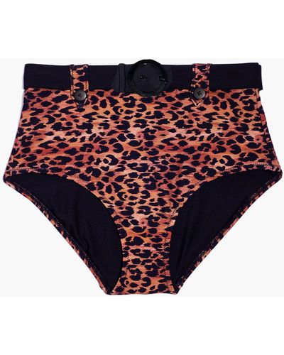 MW Solid & Striped® Annie High-waist Bikini Bottom - Brown