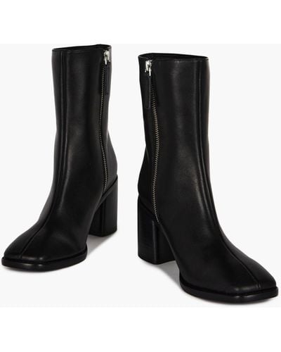 MW Intentionally Blank Leather Contour Boots - Black