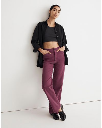 MW The Emmett Wide-leg Pant: Garment Dyed Edition - Red