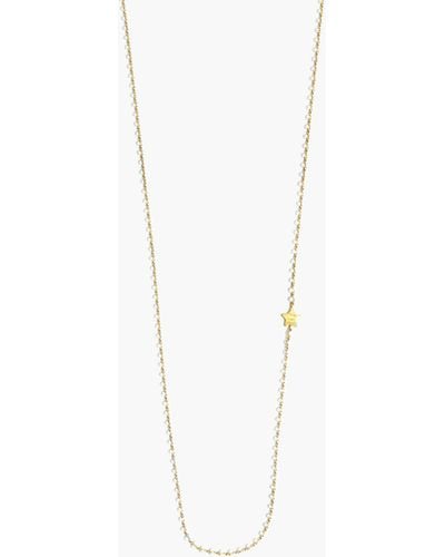 MW Enameled Chain Necklace - White
