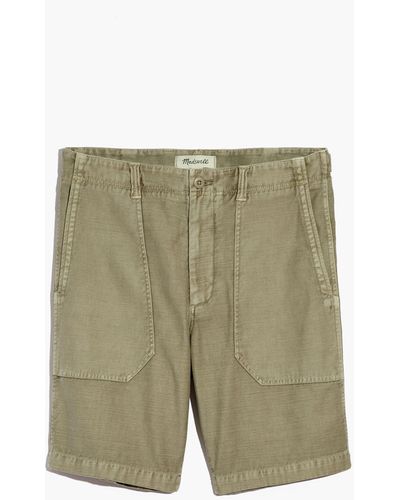 MW Garment-dyed Relaxed Workwear Shorts - Blue
