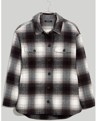 MW Twill Flannel Shirt-jacket - Gray