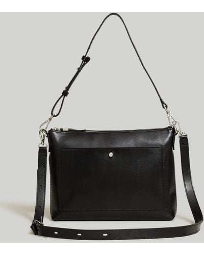 MW The Transport Shoulder Crossbody Bag: Box Leather Edition - Black