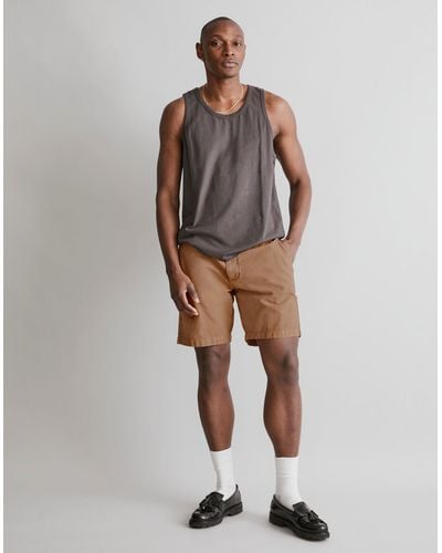 MW Hemp-cotton-blend Oversized Shorts - Brown