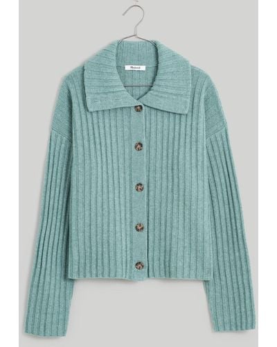 MW Oversize-collar Cardigan Sweater - Multicolor