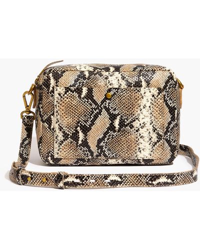 MW The Large Transport Camera Bag: Snake Embossed Leather Edition - Metallic