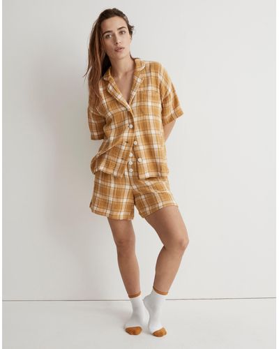 MW Lightestspun Oversized Short Pyjama Set - Natural
