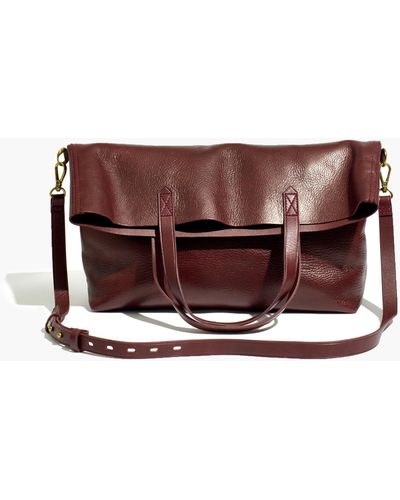 MW The Foldover Transport Tote - Brown
