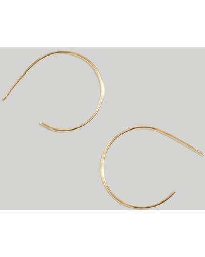MW 14k Gold-filled Hoop Earrings - White