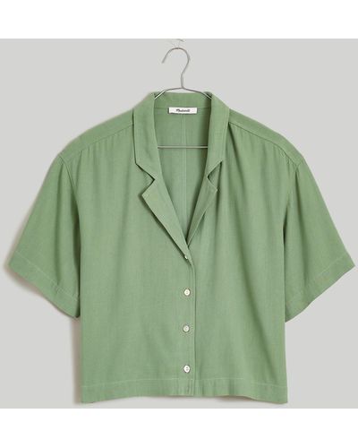 MW Button-front Resort Shirt - Green